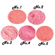 Girls 3D Pure Mineral Face Cheek Blush Blusher Powder Cosmetic With Sponge Portable 2 in 1 Makeup J4U66