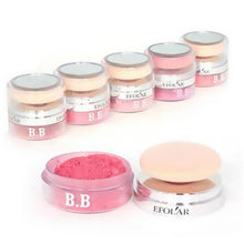 Girls 3D Pure Mineral Face Cheek Blush Blusher Powder Cosmetic With Sponge Portable 2 in 1 Makeup J4U66