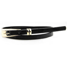 Women Girls Fashion Candy Color PU Leather Belts Thin Skinny Waistband Belt New P6Y J4U66