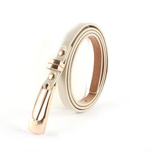 Women Girls Fashion Candy Color PU Leather Belts Thin Skinny Waistband Belt New P6Y J4U66