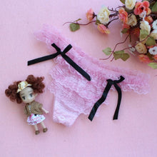 Women Girls Sexy Lace Reffuled Briefs Bow Underwear Panties Thongs G-strings  J4U66