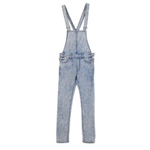 Women Girls Washed Jeans Denim Casual Hole Loose Jumpsuit Romper Overall Pants J4U66