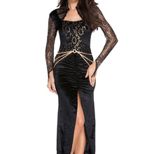 women halloween costumes sexy disfraces adultos role play evil queen dress stand neck slit front lace gem belt cosplay clothes J4U66