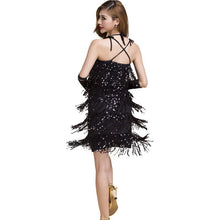 Women Halter Neck Fringed Latin Dance Skirt Sexy Performances Adult Dancing Dress New Y46  J4U66