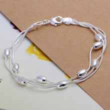Women Hollow Three-wire Light Bead Bracelet / Bangle Women Jewelry s HOT J4U66