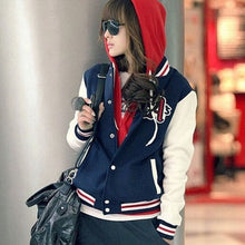 Women Hoodies/Stand Collar Baseball Sweatshirts For Women/ Coats Women Clothing J4U66