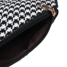Women Houndstooth Shoulder Bags Tote Purse Women Messenger Satchel Bag J4U66