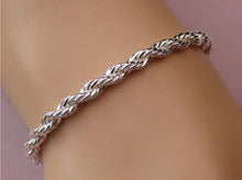 Women Jewelry Jewelry Rope Bracelet Silver Plated Bracelet 20cm J4U66