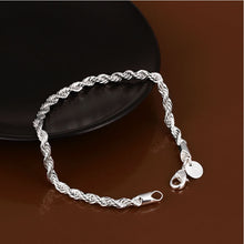 Women Jewelry Jewelry Rope Bracelet Silver Plated Bracelet 20cm J4U66