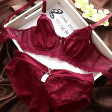 women lace bra push up underwire brassiere bra set panty underwear lingerie J4U66