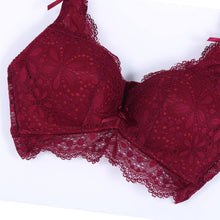women lace floral 3 4 cup push up bras and panty set lingerie underpants 32 34 3 b J4U66