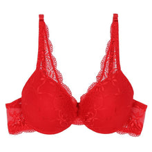 women lace push up bra and panty set sexy v neck plunge bras cup b briefs lingerie J4U66