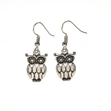 Women Latest Dangle Earrings Exquisite Complex Guge Te Punk Cute Big Eyes Owl Earrings Jewelry J4U66