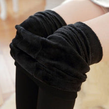 Women Leggings Casual Warm Faux Jeggings High Elastic Thick Slim Fitness Pants J4U66