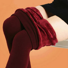 Women Leggings Casual Warm Faux Jeggings High Elastic Thick Slim Fitness Pants J4U66