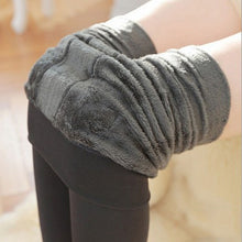 Women Leggings Casual Warm Faux Jeggings High Elastic Thick Slim Fitness Pants J4U66