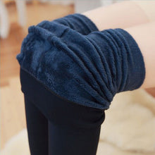 Women Leggings Casual Warm Faux Jeggings High Elastic Thick Slim Fitness Pants J4U66