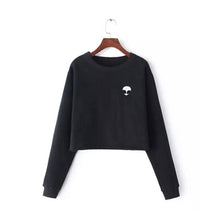 Women Letter Print Hoodies Embroidery ET Aliens Hoodies Sweatshirts Feminina Loose Short Jumper Sweats Black Grey Hoody Moleton J4U66