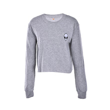 Women Letter Print Hoodies Embroidery ET Aliens Hoodies Sweatshirts Feminina Loose Short Jumper Sweats Black Grey Hoody Moleton J4U66