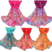 women long bohemian chiffon scarf lady floral beach shawl sjaals cute bufandas pashmina elegant thin voile scarves J4U66