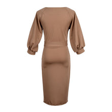Women Long Sleeve Bodycon Dress Clubwear Formal Evening OL Mini Dresses  J4U66