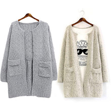 Women Long Sleeve Cardigan Knitted Jacket Sweater Coat Knitwear Overcoat P1 J4U66