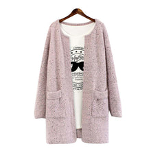 Women Long Sleeve Cardigan Knitted Jacket Sweater Coat Knitwear Overcoat P1 J4U66