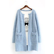 Women Long Sleeve Cardigan Knitted Jacket Sweater Coat Knitwear Overcoat P1 J4U66