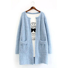 Women Long Sleeve Cardigan Knitted Jacket Sweater Coat Knitwear Overcoat P1 J4U66