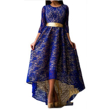 Long Sleeve Maxi Party Dress Formal Sexy Club Irregular Dresses with Belt L-XXXL 4 Colors J4U66