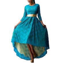 women long sleeve maxi party dress formal sexy club irregular dresses with belt l xxxl 4 colors J4U66
