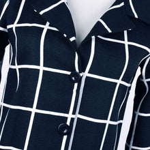 women long sleeve plaid v neck slim punk style casual windbreaker trench J4U66
