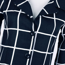 Long Sleeve Plaid V-neck Slim Punk Style Casual Windbreaker Trench J4U66