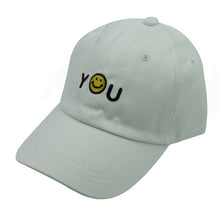 women men 5 panel baseball caps embroidered letters smiley face emoticon hip hop sports full cap snapback hat white black pink J4U66