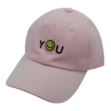 women men 5 panel baseball caps embroidered letters smiley face emoticon hip hop sports full cap snapback hat white black pink J4U66