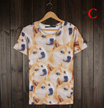 Women/Men Funny Head doge 3D Short sleeve T-shirt God dog/shiba inu print 3D Tees Tops plus size J4U66