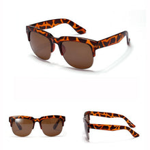 Women Men Half Rim Sunglasses UV 400 Plastic Frame Square Shades Oversized Eyewear  J4U66