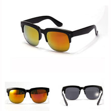 Women Men Half Rim Sunglasses UV 400 Plastic Frame Square Shades Oversized Eyewear  J4U66