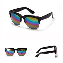 Women Men Half Rim Sunglasses UV 400 Plastic Frame Square Shades Oversized Eyewear  J4U66