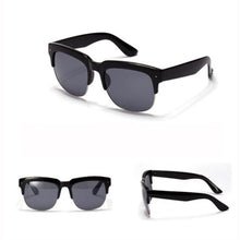 Women Men Half Rim Sunglasses UV 400 Plastic Frame Square Shades Oversized Eyewear  J4U66