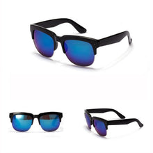 Women Men Half Rim Sunglasses UV 400 Plastic Frame Square Shades Oversized Eyewear  J4U66