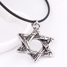 Women Men Hexagram Jewish Star Charm Pendant Necklace Chain Choker Necklace Women Jewelry s J4U66