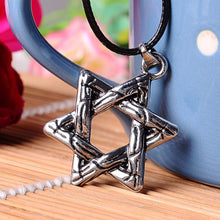 Women Men Hexagram Jewish Star Charm Pendant Necklace Chain Choker Necklace Women Jewelry s J4U66