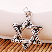 Women Men Hexagram Jewish Star Charm Pendant Necklace Chain Choker Necklace Women Jewelry s J4U66