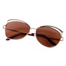 Women Metal Frame Sexy Cat Eye Sunglasses Coating Vintage Sun Glasses Oculos de grau Femininos UV400 LY6 J4U66