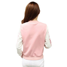 women outwear varsity short coat uniform tops jackets chaquetas mujer J4U66