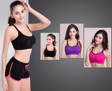 women padded push up bra candycolor tank tops seamless stretch women crop top underwear vest J4U66