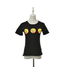 Women Print 3D Emoji t shirts Smiley Emotion Lovely Funny Cartoon T-Shirt Short Sleeve Tops Tee for School Girls J4U66