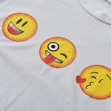Women Print 3D Emoji t shirts Smiley Emotion Lovely Funny Cartoon T-Shirt Short Sleeve Tops Tee for School Girls J4U66