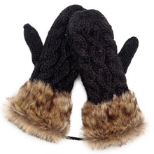 Ragwool Rag Wool Gloves Hang Neck Mittens Knitted Warm Fur Glove 11 Colors P6Y J4U66